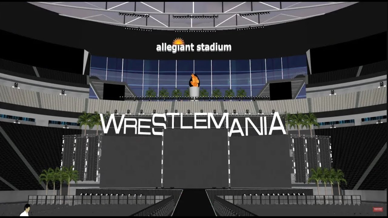 WWE WrestleMania 42 – Epic 3D Stage Design Concept