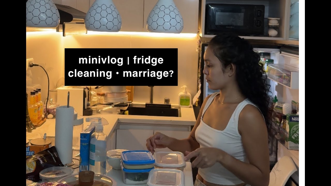minivlog | fridge cleaning • marriage?