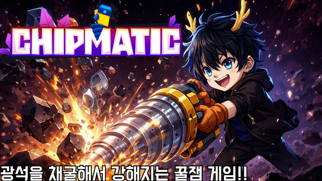 광석을 채굴해서 강해지는 꿀잼 마이닝 게임! (Chipmatic)