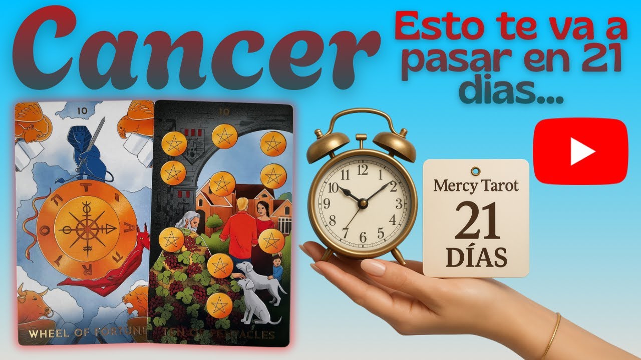 2️⃣1️⃣ C&Aacute;NCER ♋️ SANACION y respuesta DIVINA en 21 D&Iacute;AS&hellip; #Cancer #tarotcancer 