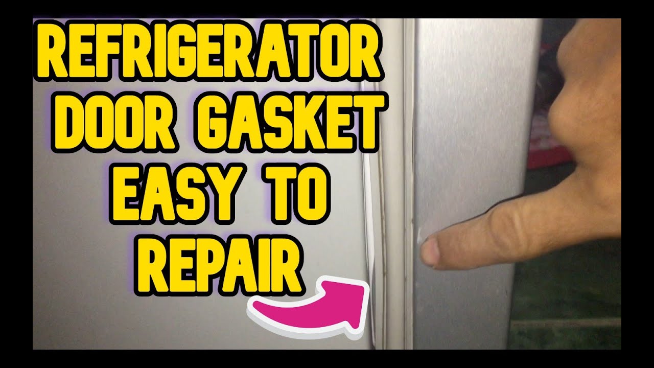 REFRIGERATOR DOOR GASKET EASY TO REPAIR (TAGALOG TUTORIAL)