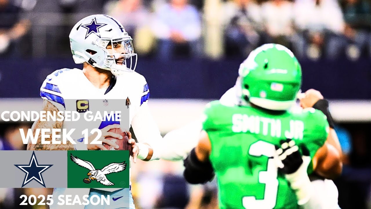 Cowboys vs Eagles 2025 Week 12 Condensed Game | NFL Highlights