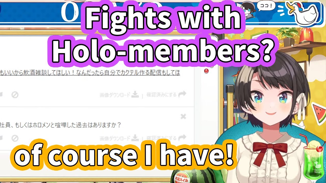 Has Subaru fought with other Holo-members before? [ENG Subbed Hololive]