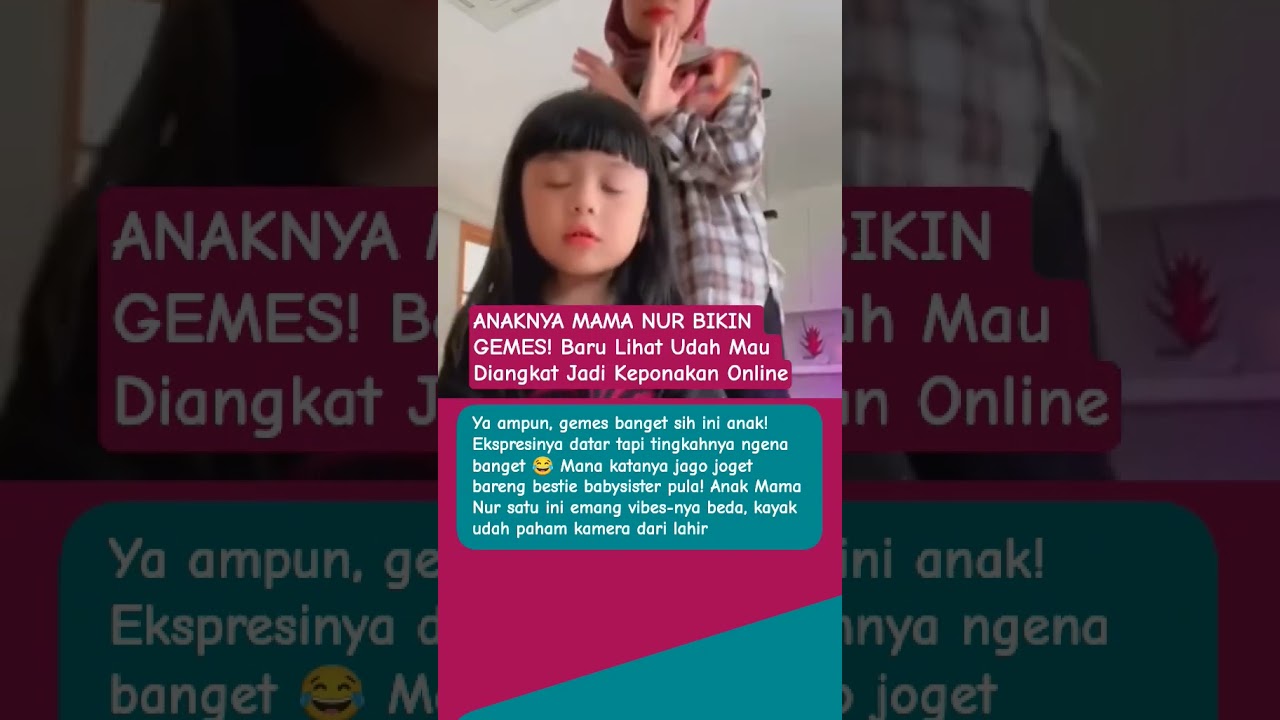 ANAK MAMA NUR VIRAL LAGI?! Kali Ini Jogetnya Bikin Semua Tersenyum #ameena #anakaurel #trendingshort