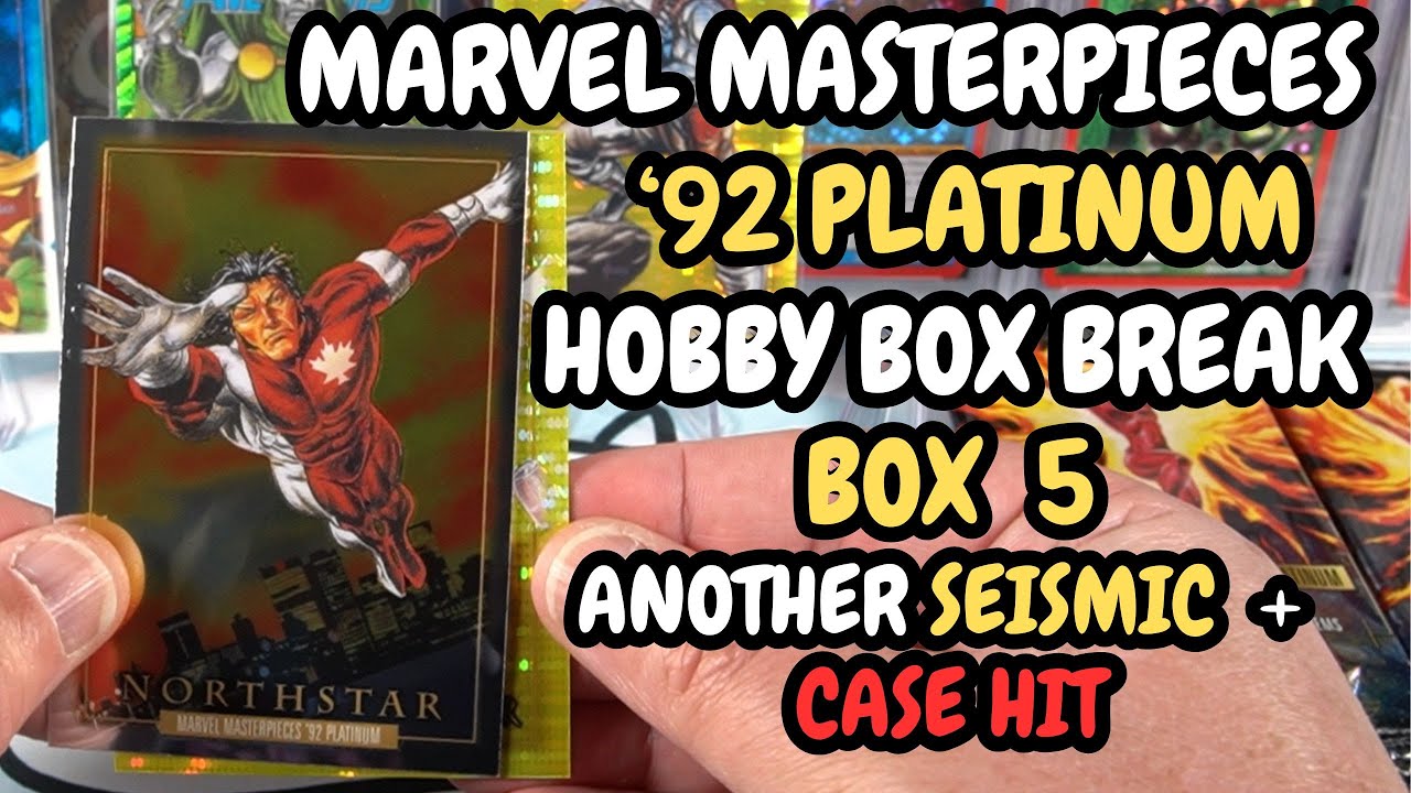 Marvel Masterpieces '92 Platinum Box Break - Box 5 Seismic & Case Hit!