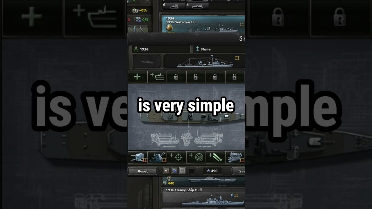 Какой эсминец лучший в HOI4? #шорты