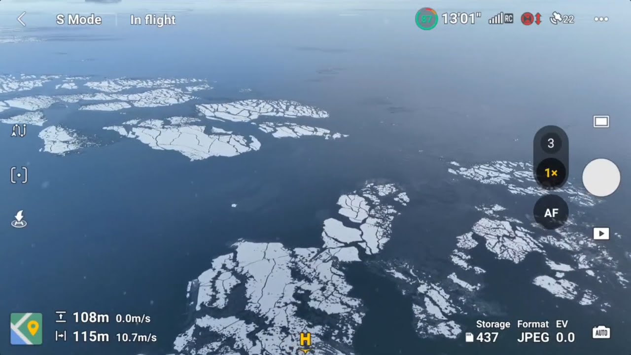DJI Air 3 Flying In Snow & Freezing Weather 