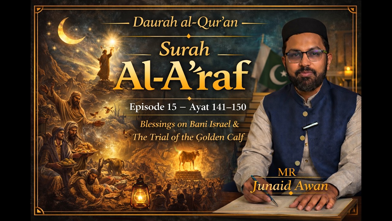 Episode 15 – Blessings on Bani Israel & The Trial of the Golden Calf (Ayat 141–150)