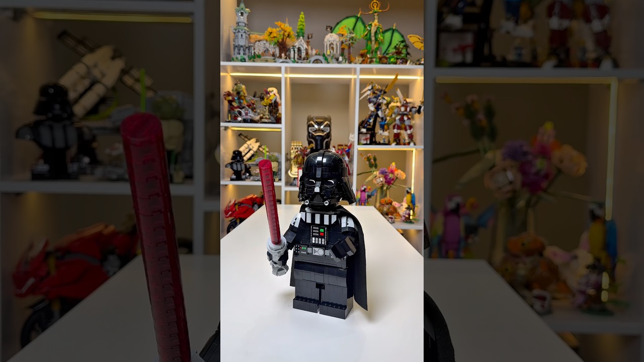 LEGO Star Wars Up-Scaled Darth Vader Minifigure Speed Build! #rlfm #starwars #75461