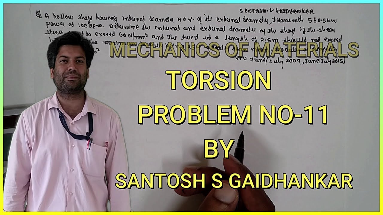 Torsion problem-11 Mechanics of Materials -VTU ,SAVI