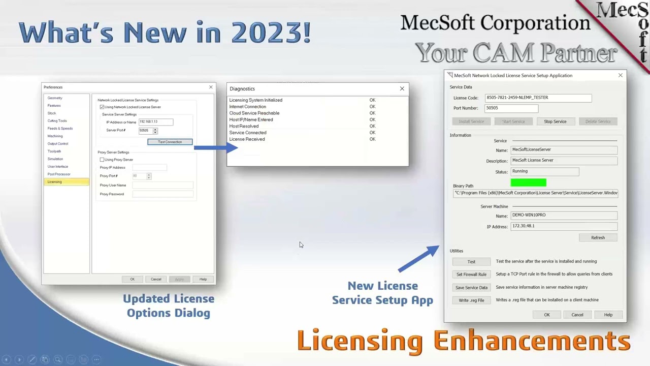 Licensing Enhancements RhinoCAM & VisualCAM 2023