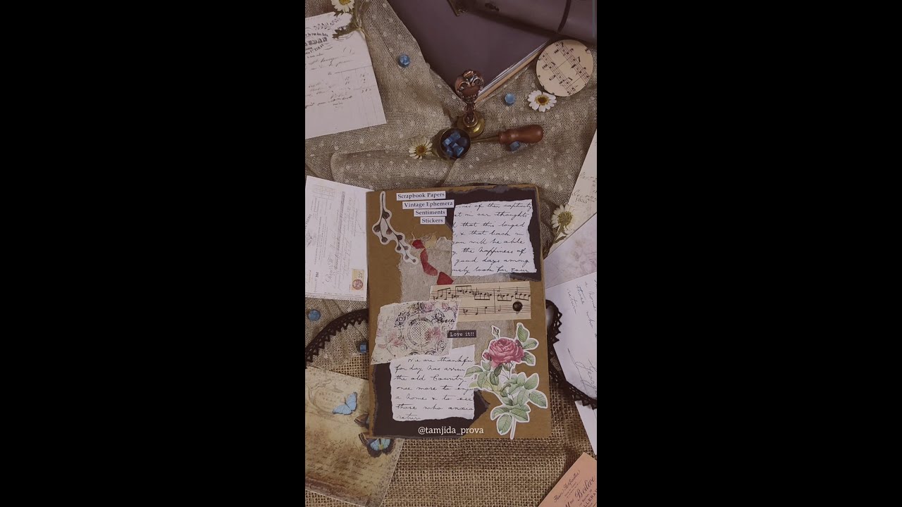 Decorating My Stickers & Ephemera Storage Book 🖤🦋