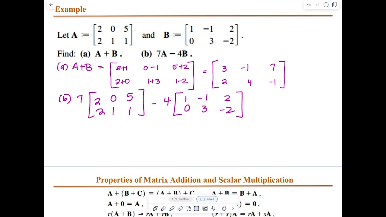 9.3 Matrices and Vectors Review
