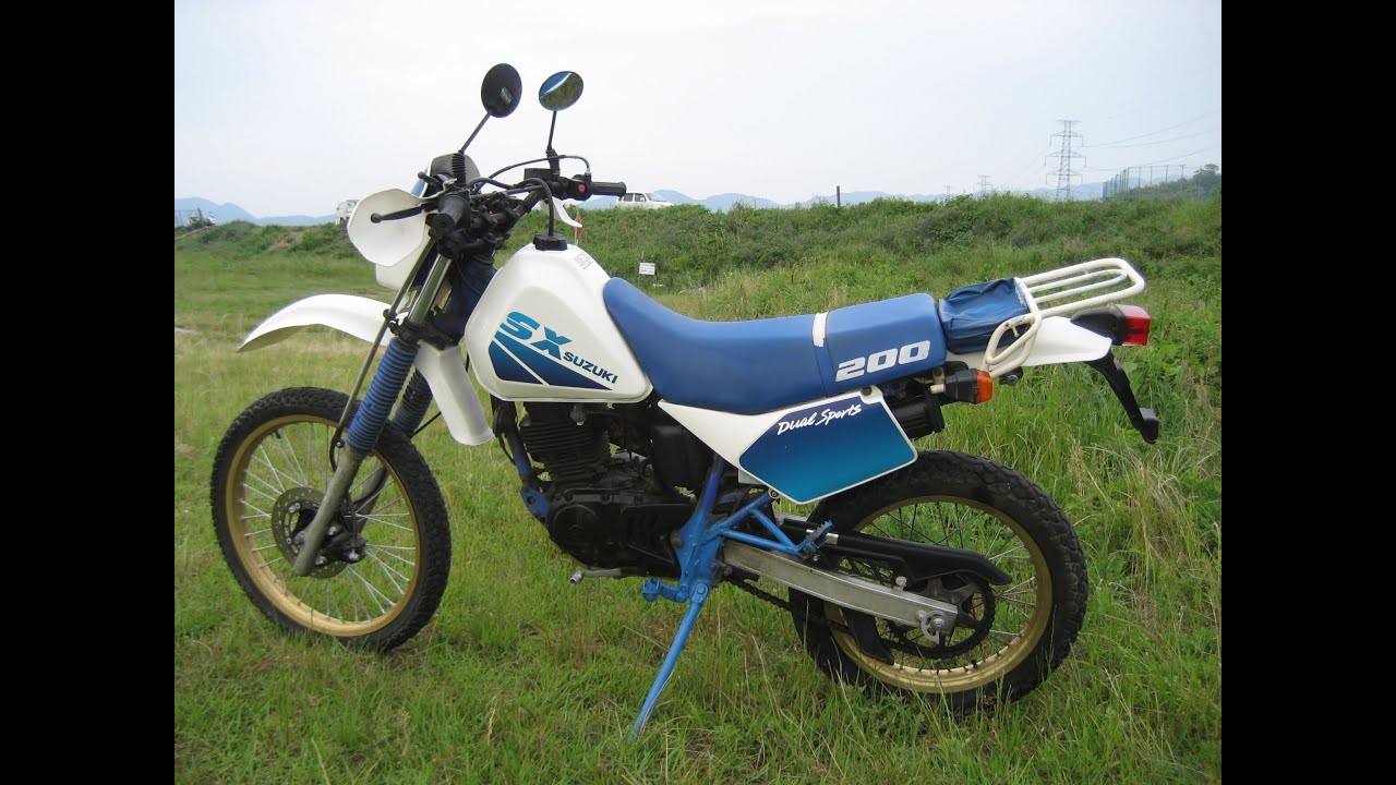 ★SUZUKI　４サイクル２００CC　オフロード　SX200R　始動走行チェック動画★