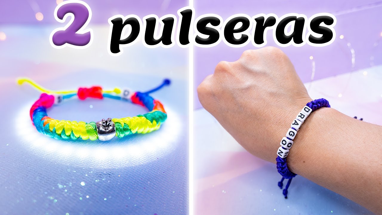 2 Diseños de PULSERAS nudos de SERPIENTE 🐍 | Técnica FÁCIL y rápida
