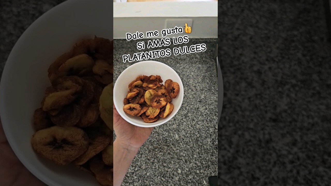 Platanitos dulces crujientes que te har&aacute;n agua la boca #shorts #recetafacil #platanitos #shorts