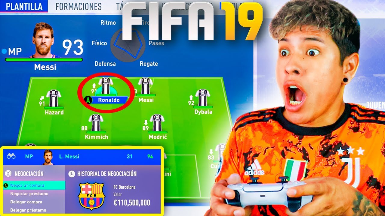 MIREN así era el MODO CARRERA en FIFA 19 😱 *MESSI Y CRISTIANO JUNTOS*