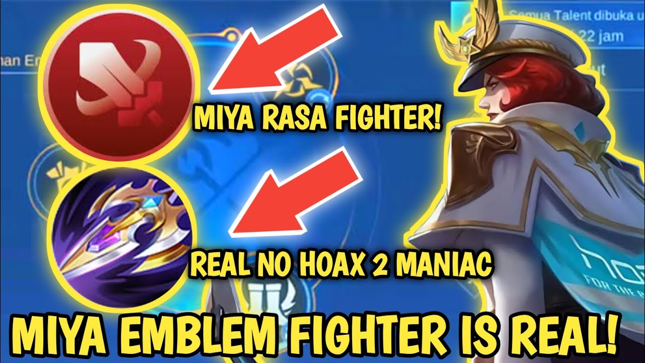 NGERI MIYA EMBLEM FIGHTER! SETTING EMBLEM DAN BUILD MIYA TERSAKIT 2026 MIYA EMBLEM FIGHTER