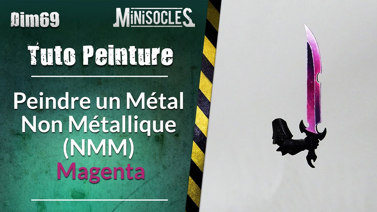 Apprendre la peinture sur figurines [TUTO] : Peindre un Métal Non Métallique (NMM, MNM) magenta