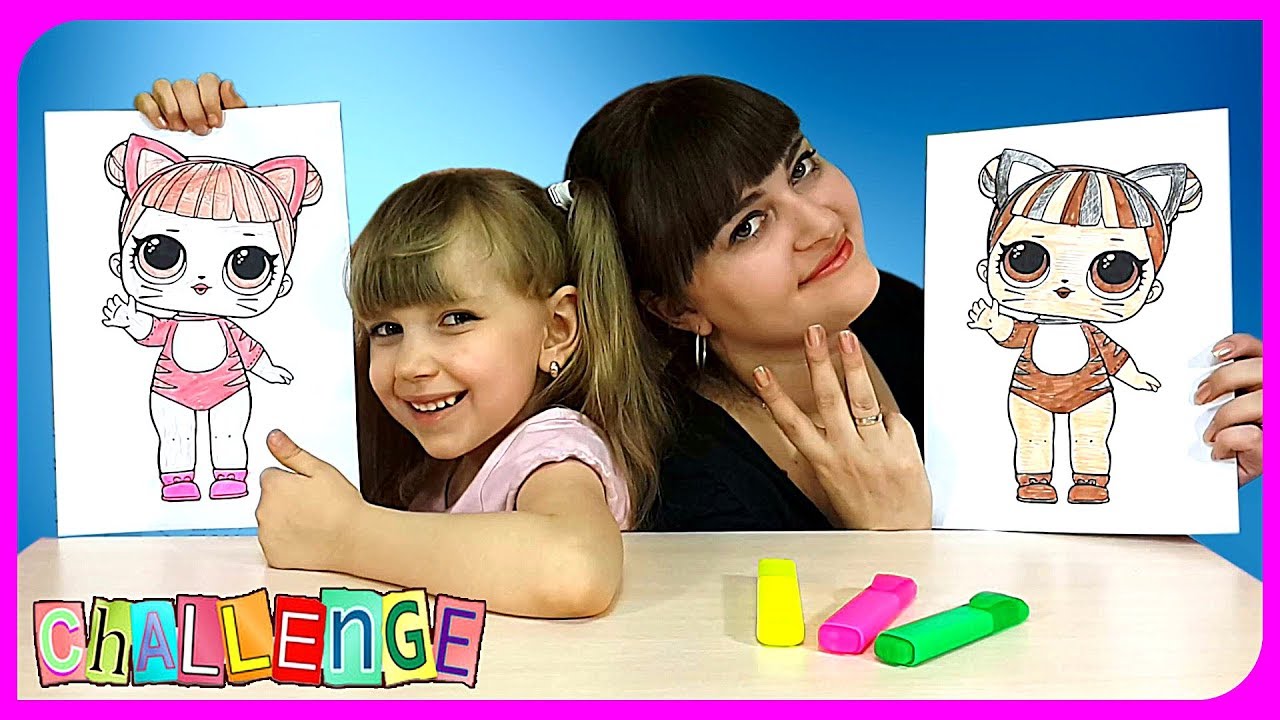 3 МАРКЕРА ЧЕЛЛЕНДЖ // 3 MARKER CHALLENGE! Настя ПРОТИВ мамы - КТО КРУЧЕ РИСУЕТ?