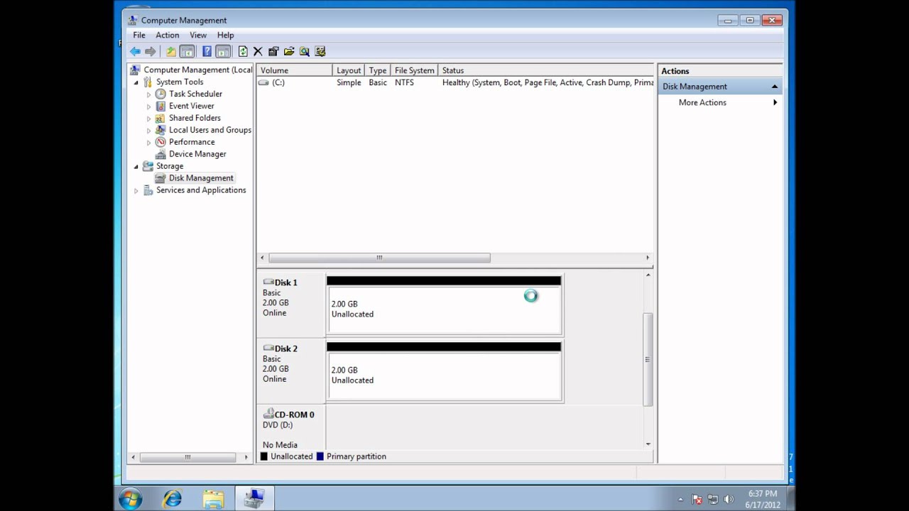 Configuring Software RAID 0 Striping on Windows 7 or Server 2008 R2 [How to][Step by Step Guide]