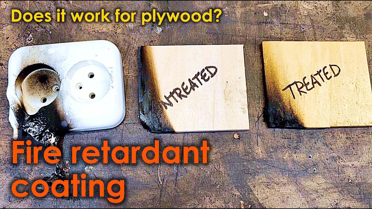 Testing Flame Retardant Coating on Plywood