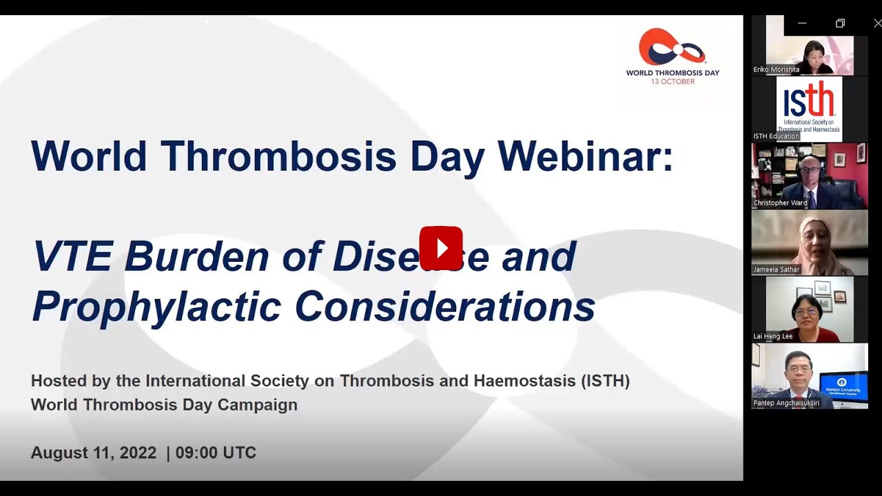 WTD 2022 Webinar: VTE Burden of Disease and Prophylactic Considerations