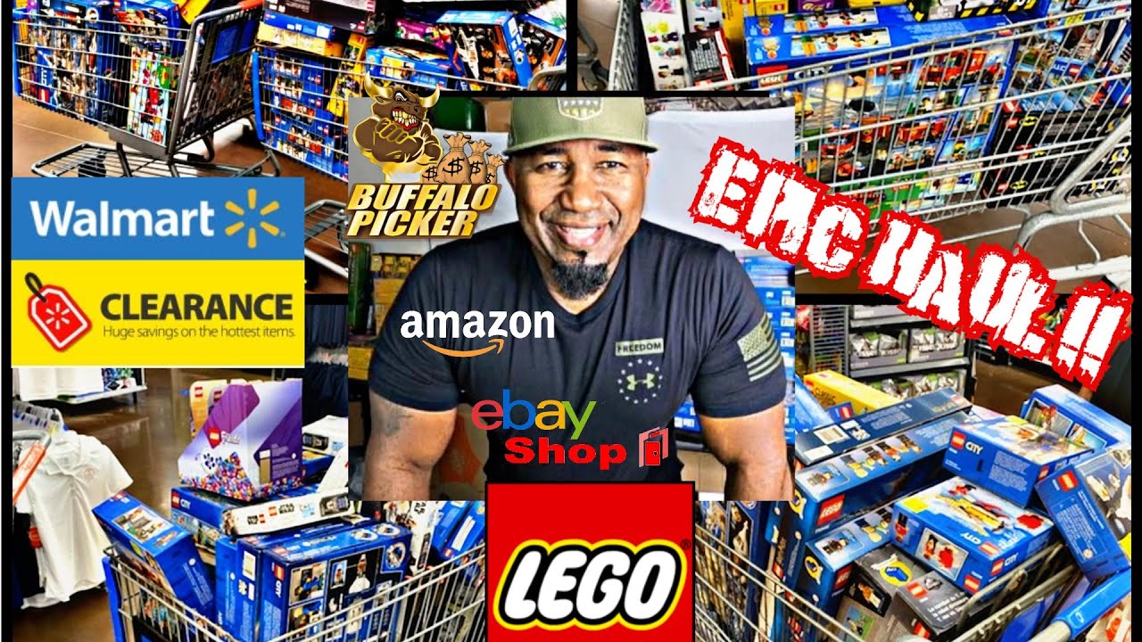WALMART SUMMER CLEARANCE LEGO HAUL 50-80% OFF | AMAZON RETAIL ARBITRAGE | LEGO HEIST!