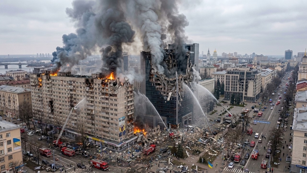 Counterattack! Russia launches Oreshnik missiles at Kyiv as Zelensky's drones swarm Moscow.