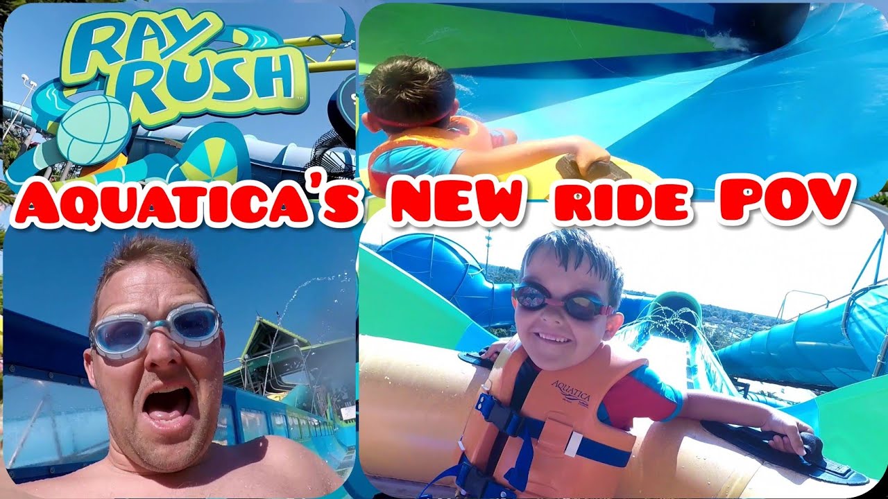 RAY RUSH - Aquatica's NEW ride POV
