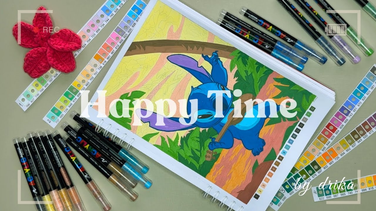 [Playlist] HAPPY TIME | Colorindo MISTÉRIOS DISNEY | Stitch