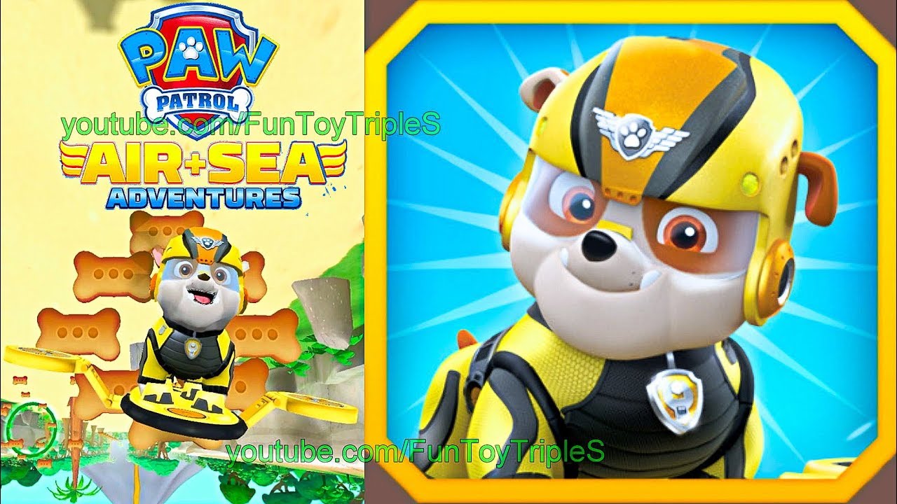 PAW Patrol: Air & Sea - Rubble - Fly - Save Monkey - Volcano Island