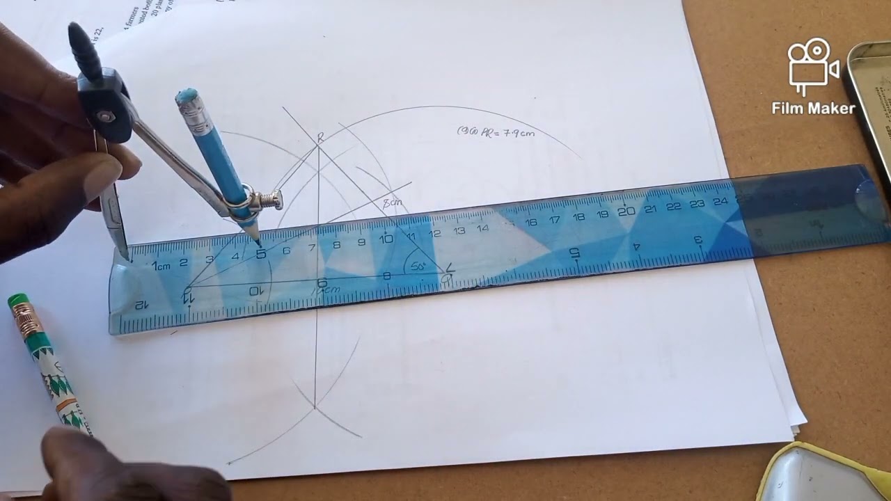 CONSTRUCTION: constructing a #Triangle and #Quadrilateral.... Exam Questions.