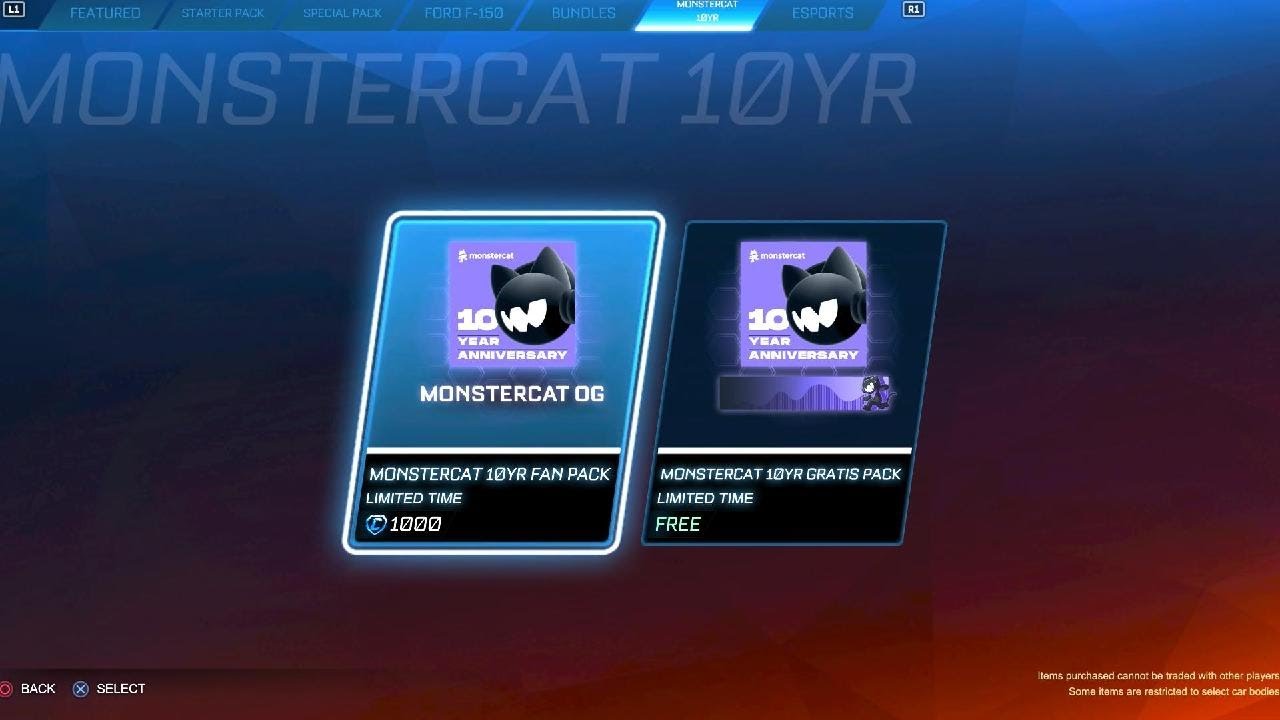 Rocket League Item Shop HD 🚀[ NEW MONSTERCAT PLAYER ANTHEMS🎶❗️ FREE DISCONNECTED❗️|Ryufalcon Blue