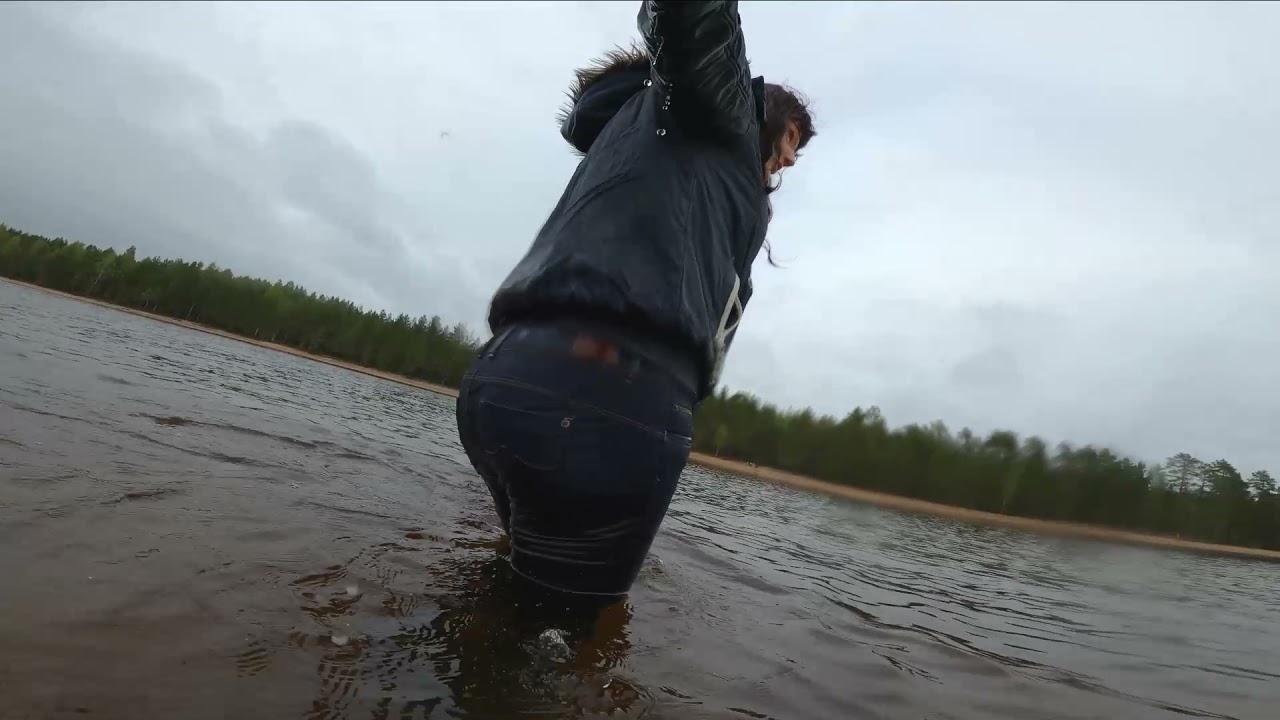 WetLook 248 wet jeans and wet leather boots