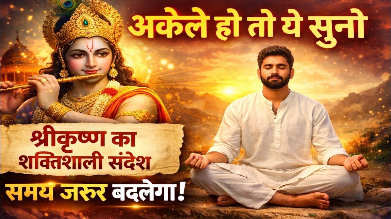 अकेले हो तो यह जरूर सुनो | श्रीकृष्ण का सबसे शक्तिशाली संदेश | समय जरूर बदलेगा