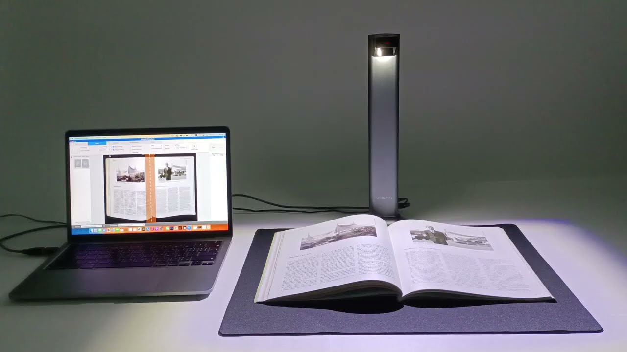 VIISAN DL24 Overhead Document Camera Scanner with Asymmetrical Lighting Technology