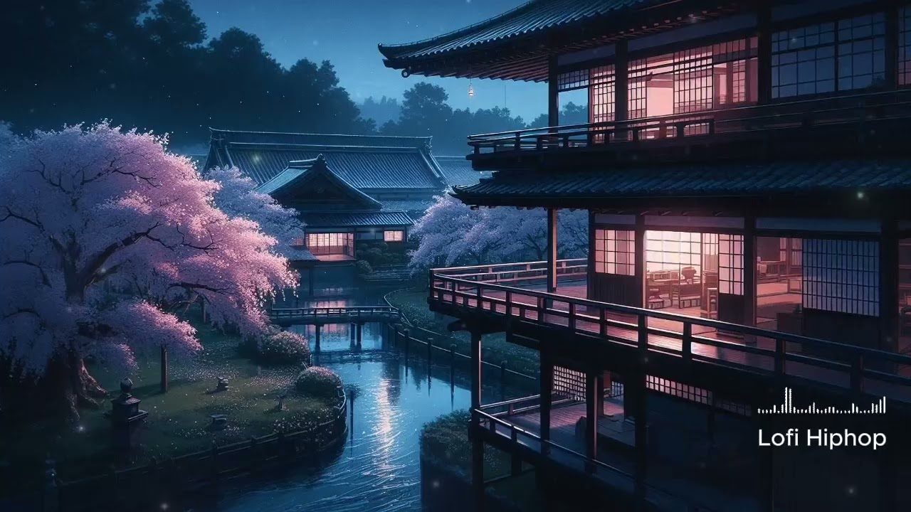 Silent Night in the Hidden Village 🌸 | Relaxing Lofi HipHop Mix for Deep Sleep