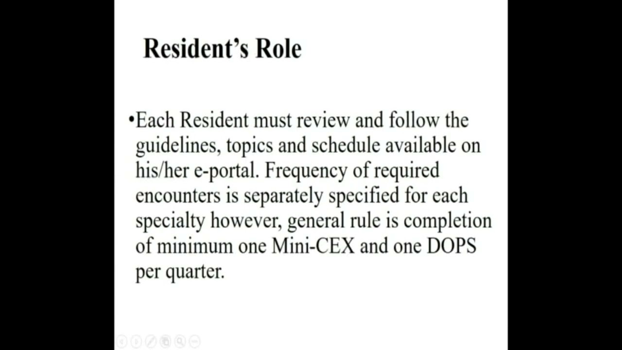 Workplace Based Assessment (WPBA) vlog for Residents