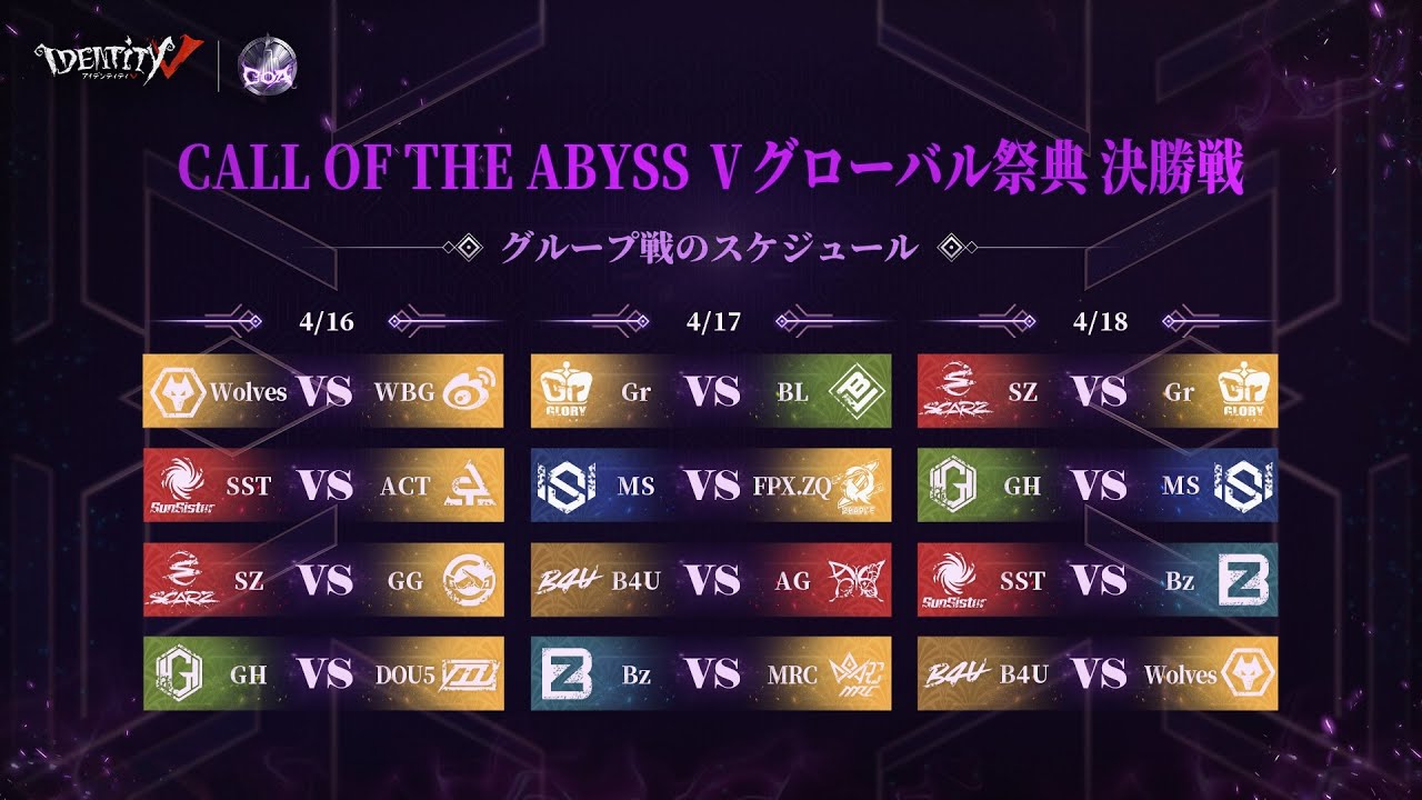 Call Of The Abyss V 決勝トーナメントグループ戦 Day1 (COA V)