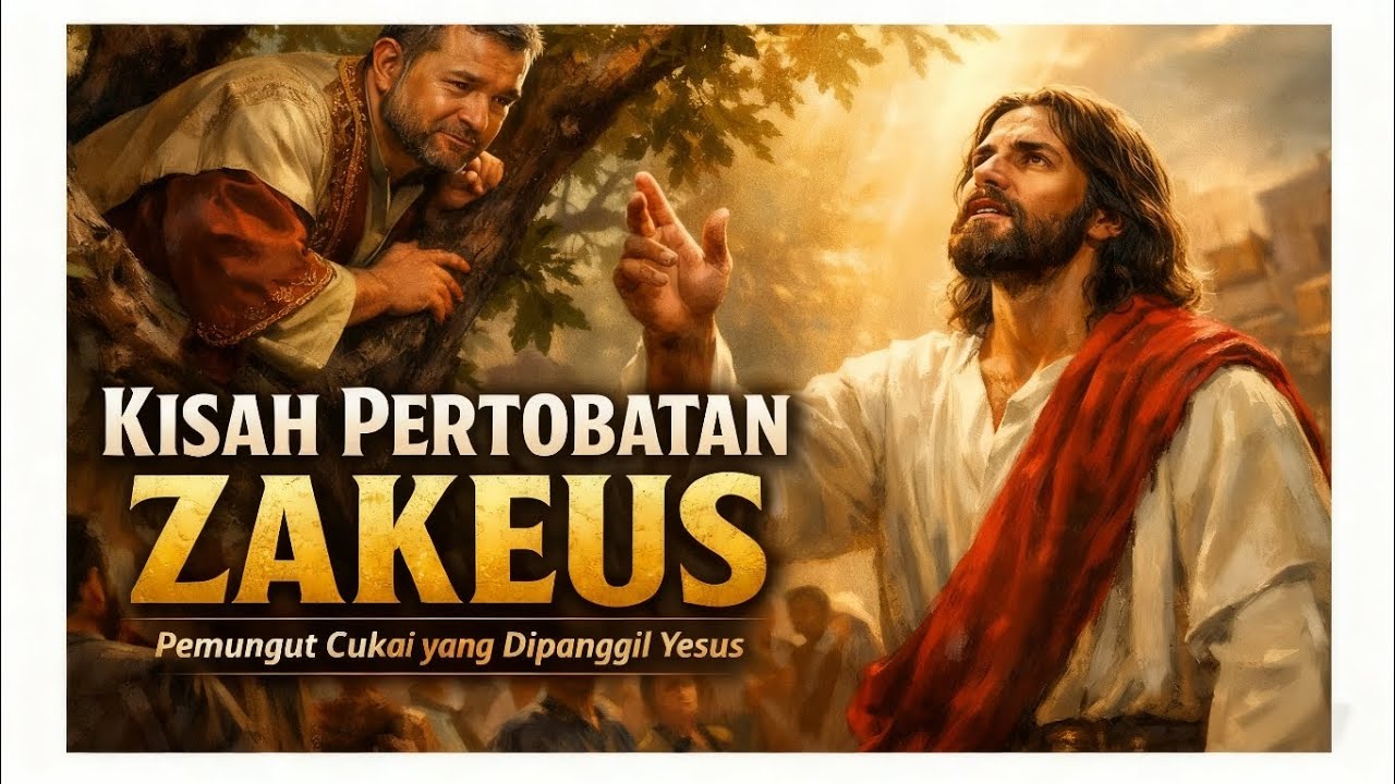 Cerita Alkitab : Kisah Pertobatan Zakeus, Pemungut Cukai yang dipanggil Yesus