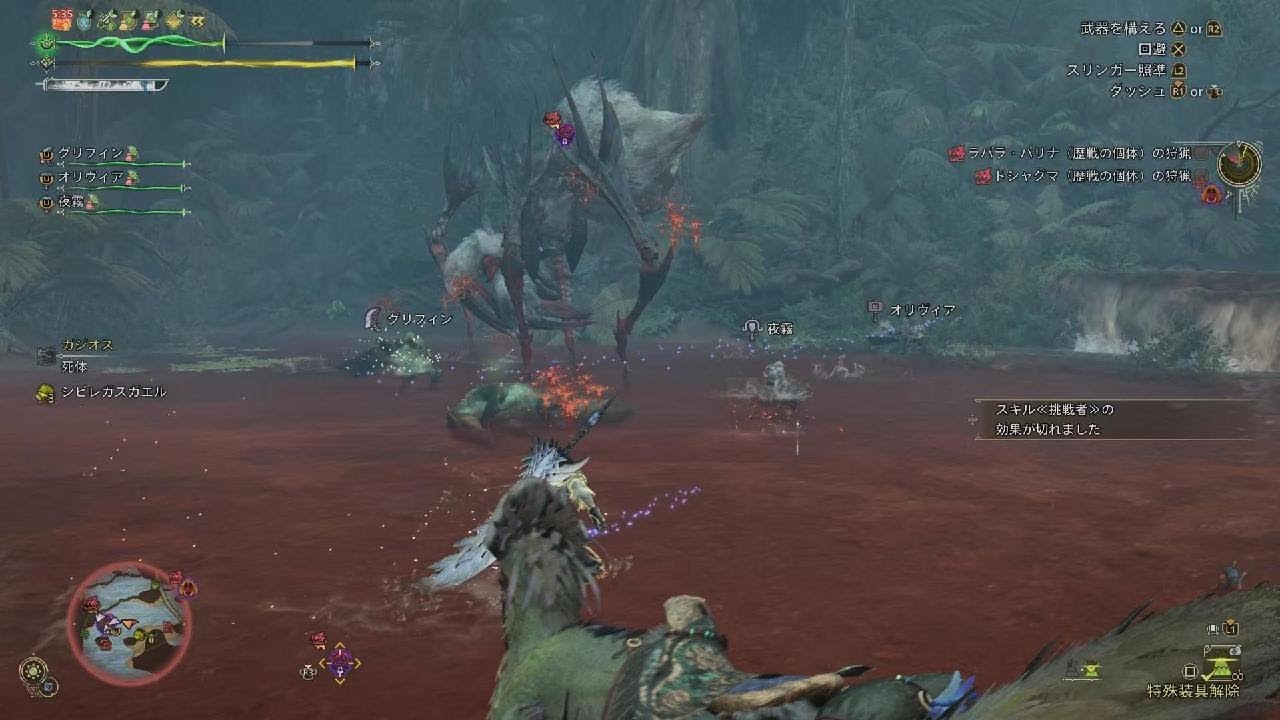 【モンハンワイルズ】イベクエ「痺れる森の野獣」／ラバラ・バリナ（歴戦）＆ドシャグマ（歴戦）