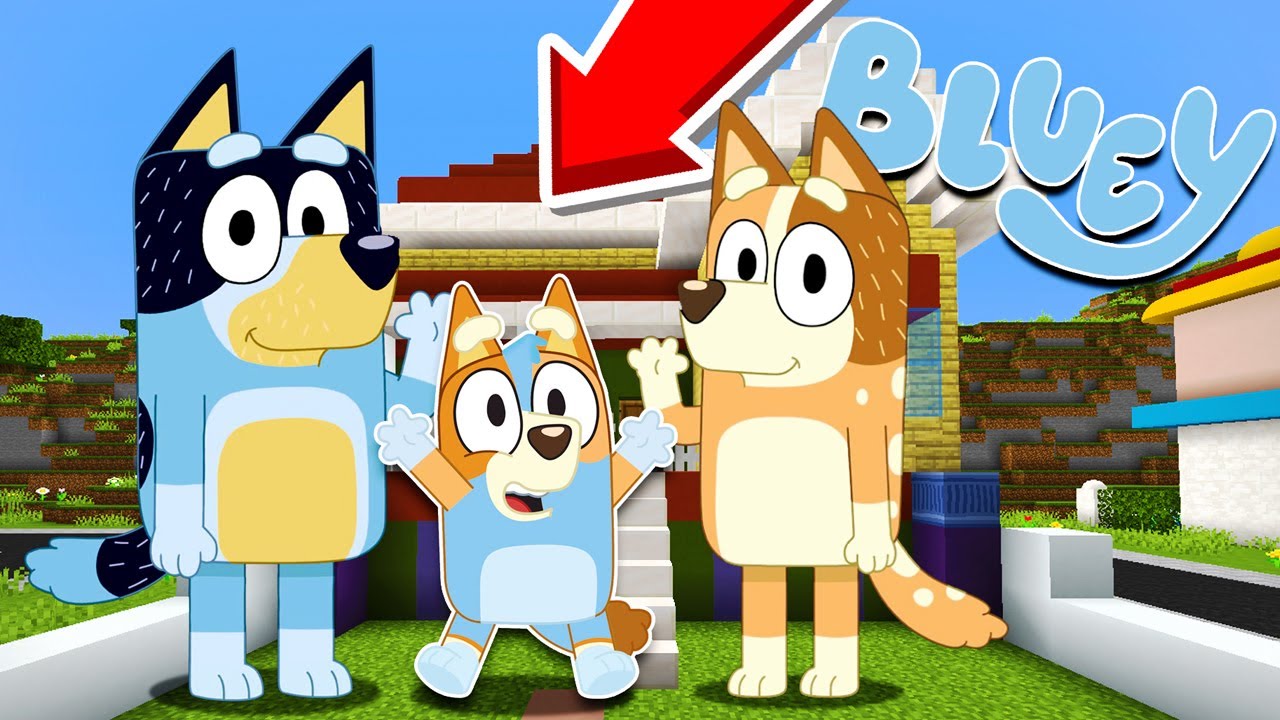 Los PAPAS de BLUEY se REUNEN con el HERMANITO PERDIDO | Las Aventuras de BLUEY en Minecraft!
