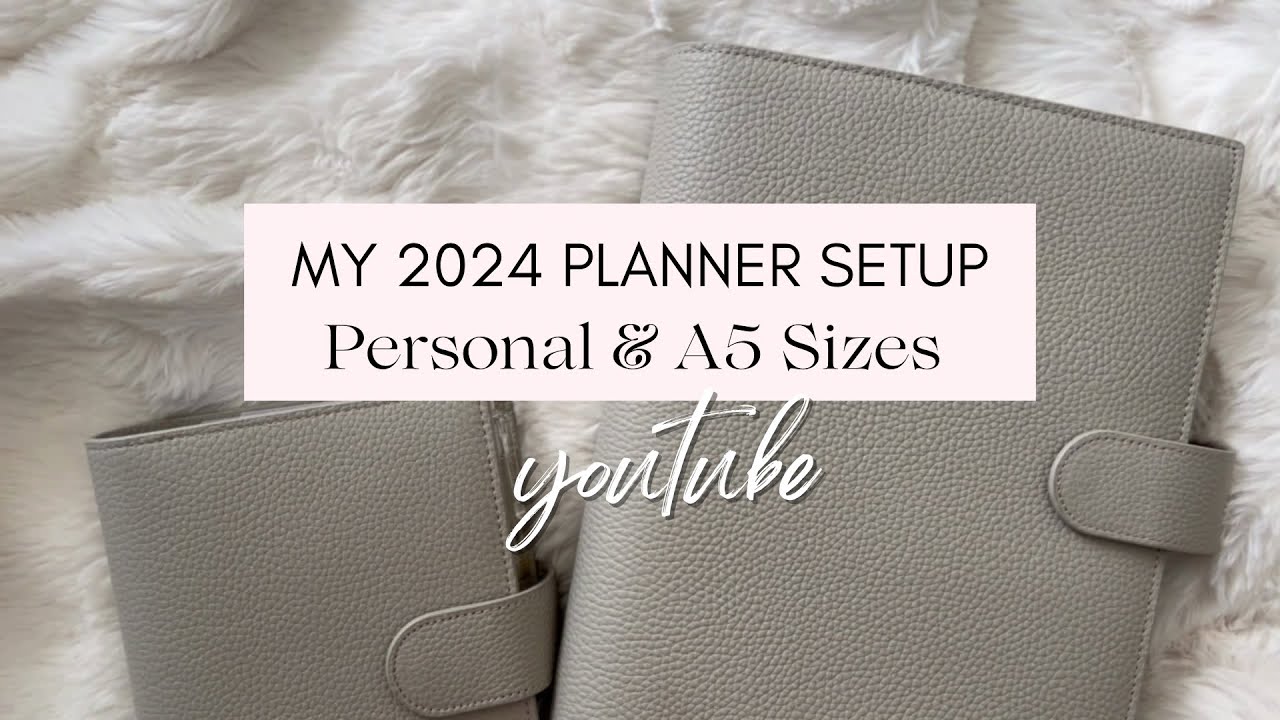 My 2024 Planner Setup | Personal & A5 Rings in Ash | Cloth & Paper | 8lotus