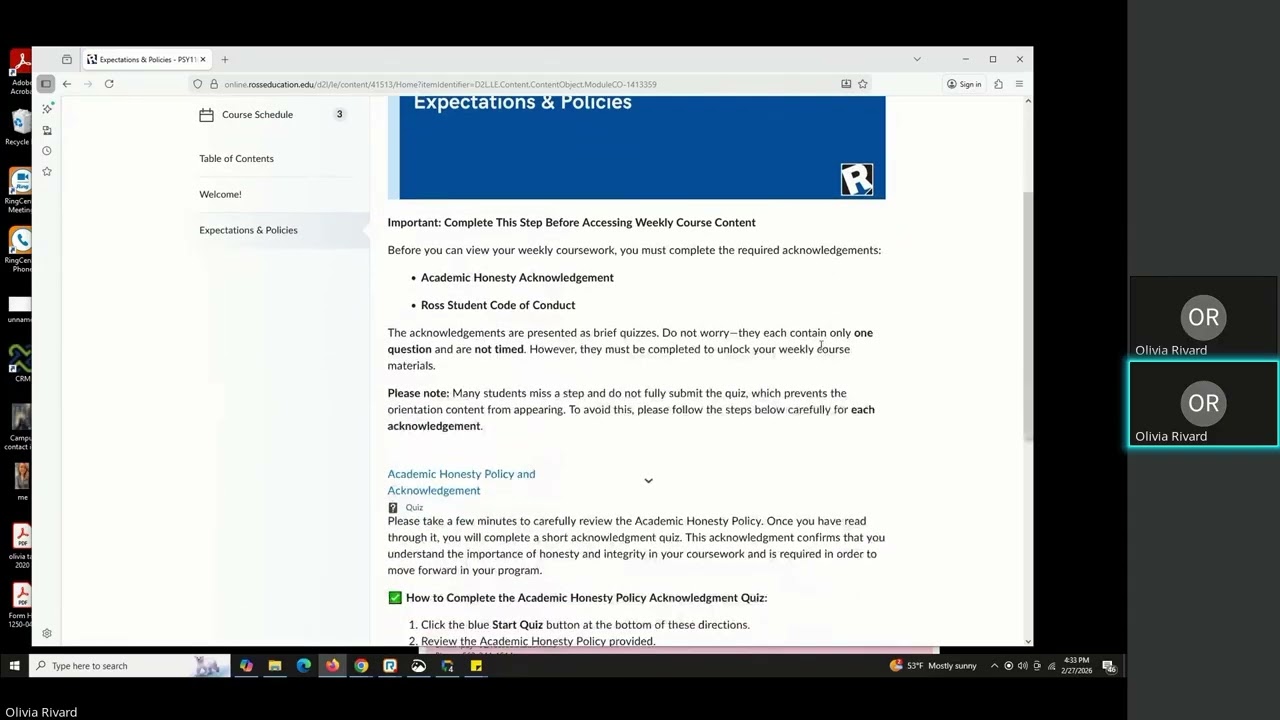 Unlocking Online Course (Excludes MTH130) -  Prerequisites 2.2026