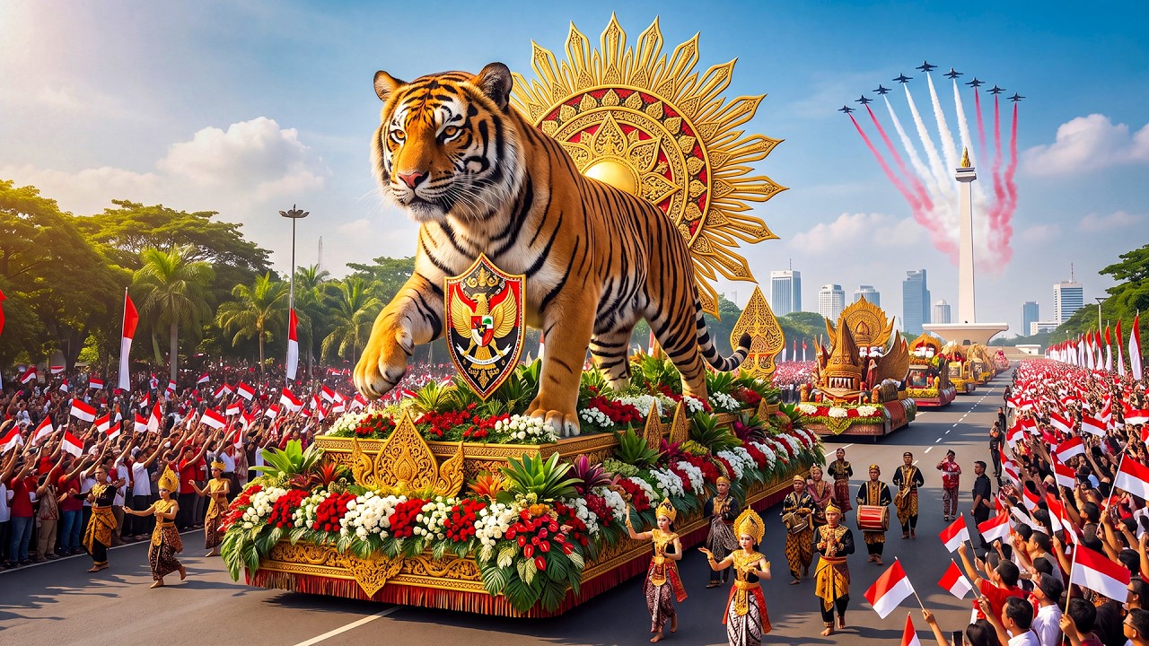 🇮🇩 Indonesia 81st Independence Day 2026 🌺 Jakarta Flower Parade & Spectacular National Celebration