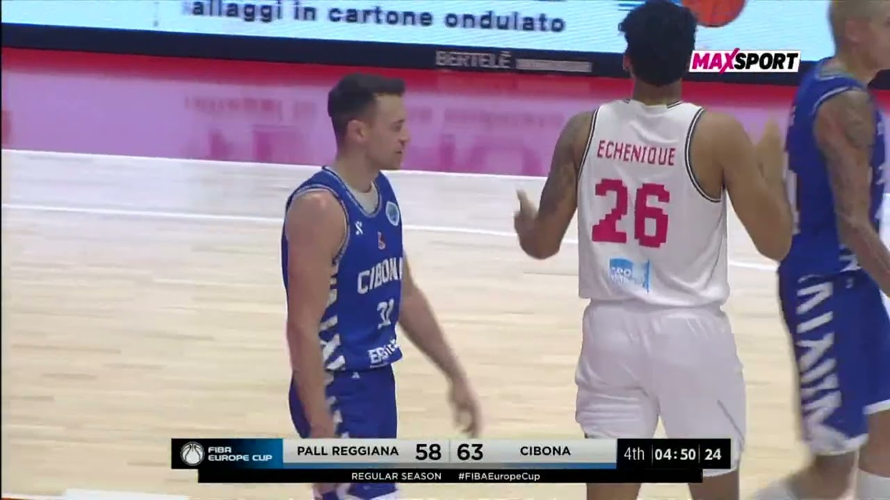 REGGIANA vs CIBONA 73:75 (3. kolo, Grupa J, FIBA Europe Cup)
