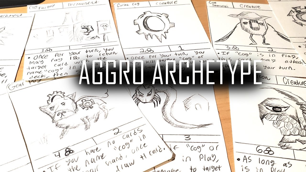 How to craft a Fun Aggro/Machine Style Archetype for your TCG
