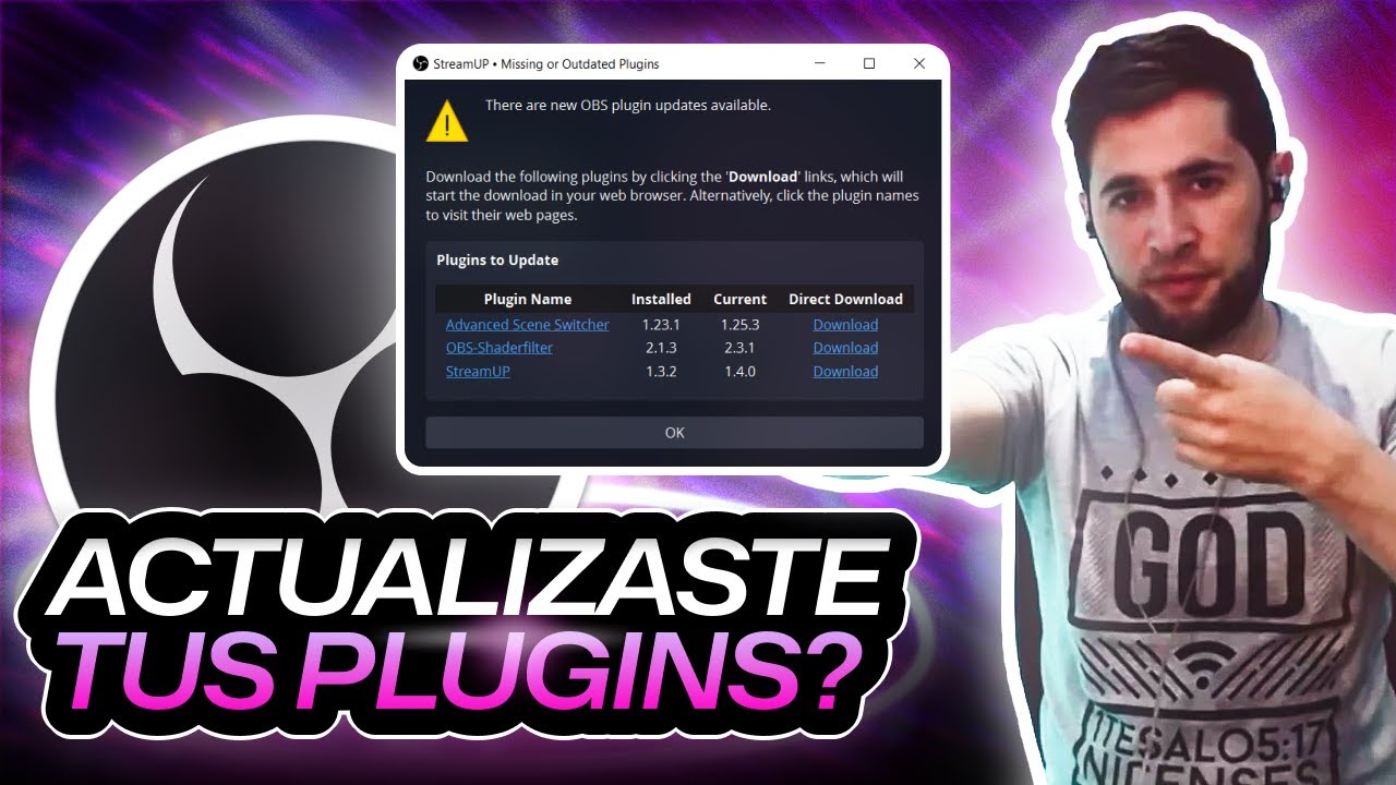 Como ACTUALIZAR los PLUGINS de OBS | El complemento de OBS más útil ✅