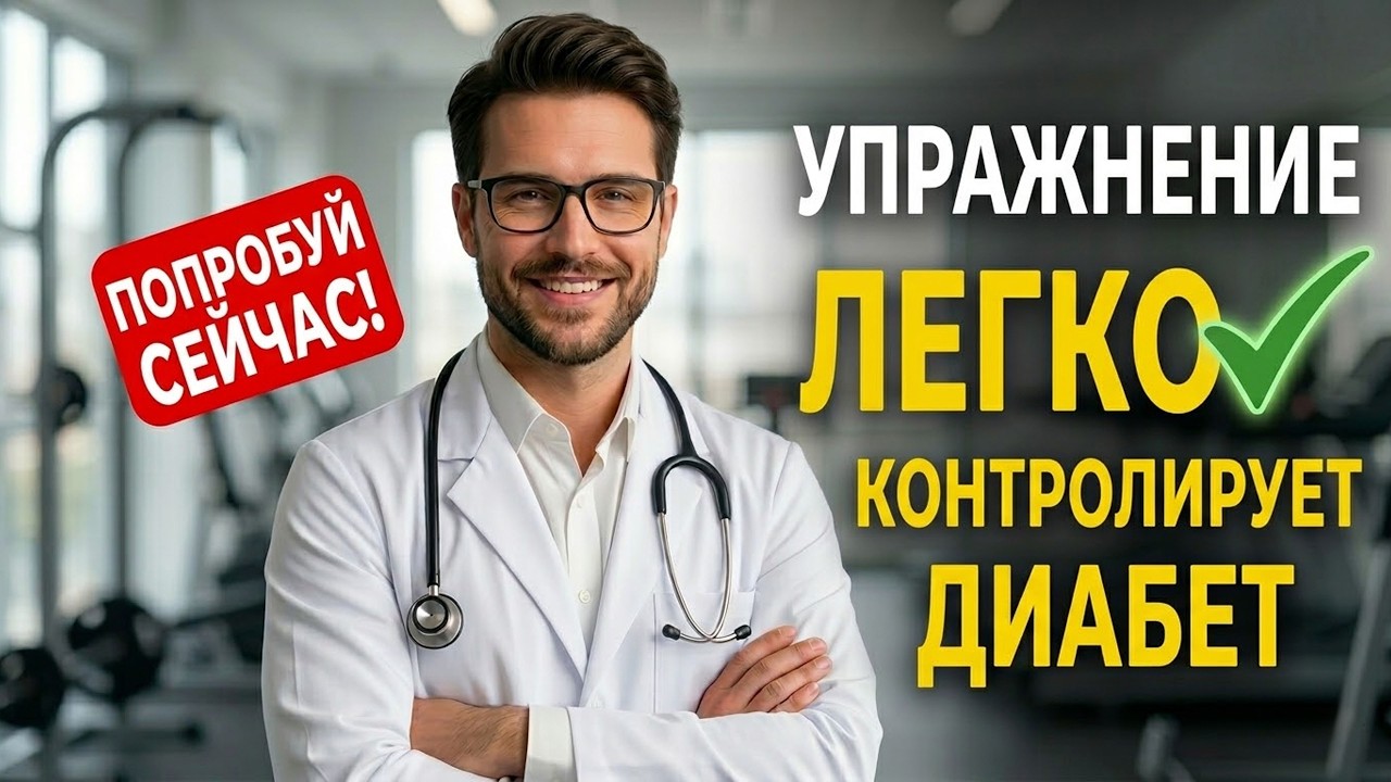 Это ПРОСТОЕ движение снижает уровень сахара в крови эффективнее многих лекарств